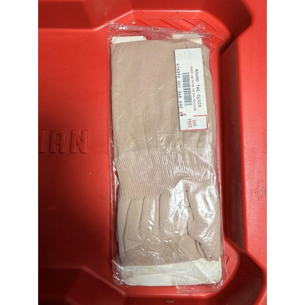 Vintage Givenchy Walking Stripe Knee Hi Hosiery Peach Mousse NOS Sealed‎ 1981